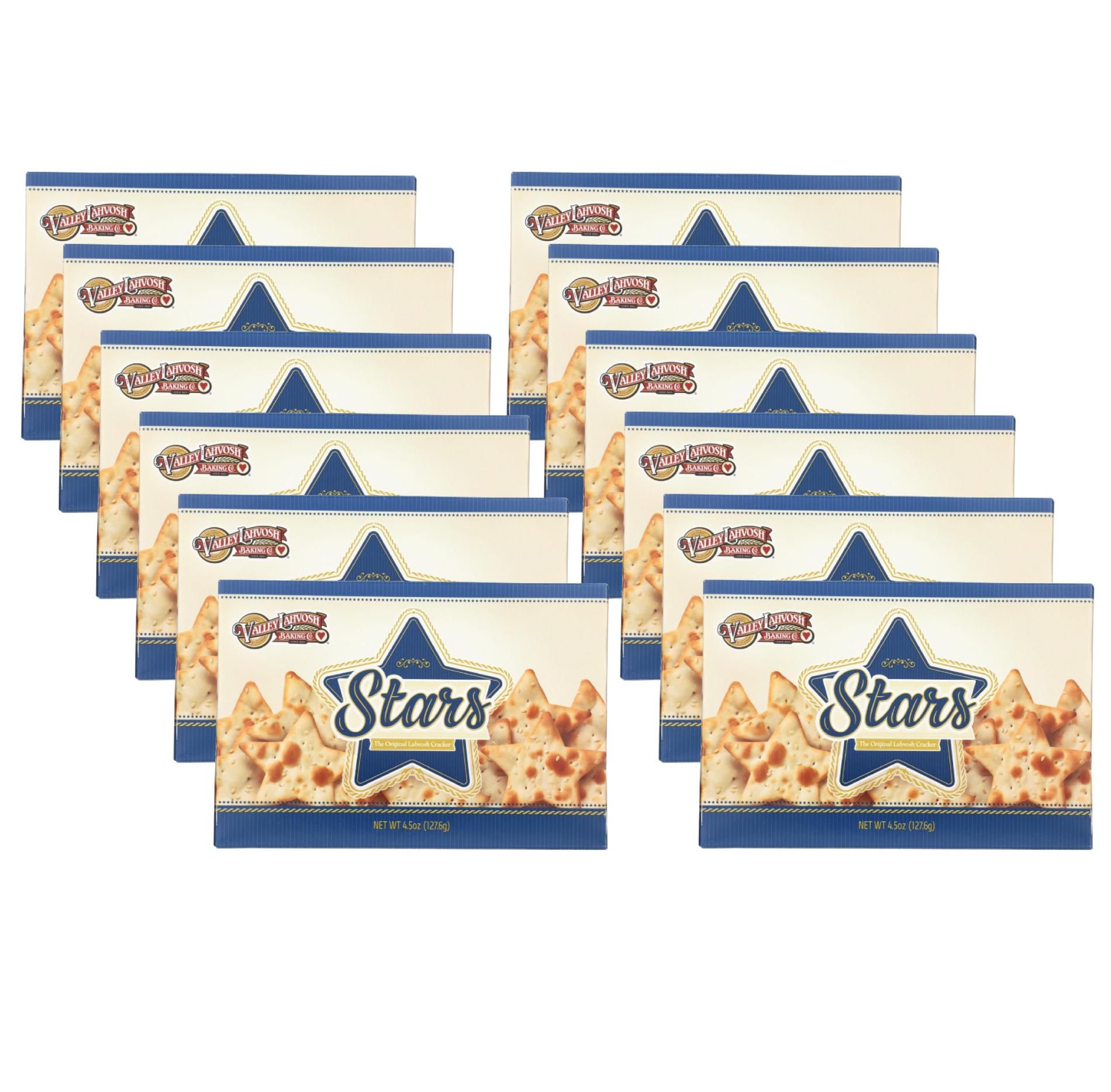 Valley Lahvosh Original Stars Crackers - Case of 12/4.5 oz