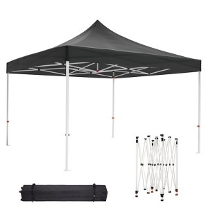 10x10 Pop Up Canopy,Heavy Duty Canopy, Easy Up Gazebos with Wheel Bags,UV Resistant Waterproof,for Outdoor Events, Patio, Backyard, Party, Camping - 1 of 4