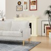 NicBex Modern Upholstered Loveseat Sofa Small Couch with Deep Cushions & Wooden Nature Legs,Couch Lounge Sofa for Living Room,Department - 4 of 4