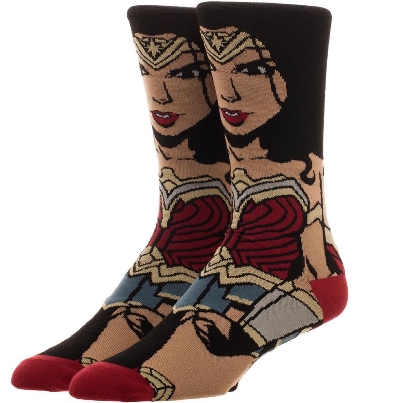 DC Comics Justice League Wonder Woman 360 Crew Socks, 1 of 3