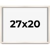 PosterPalooza | Modernist White Picture Frame - UV Acrylic, Backing Board, Hanging Hardware Included - 2 of 4
