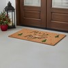 HomeRoots 30" X 48" Brown Black And Green Christmas Merry and Bright Outdoor Coir Door Mat - 2 of 4
