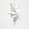SEVOBAL Tree Ornaments Handmade Paper Star Decor, 60cm Festive Hanging Ornament for Christmas and Winter Celebrations, White, 24.6"*2"*24.6" - 3 of 4