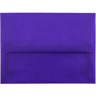 JAM Paper A2 Translucent Vellum Invitation Envelopes 4.375x5.75 Primary Blue PACV607I