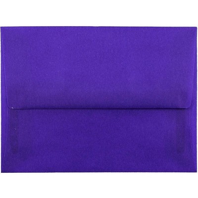 JAM Paper A2 Translucent Vellum Invitation Envelopes 4.375x5.75 Primary Blue PACV607I