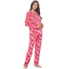 Casual Nights Women's Long Sleeve Rayon Button Down Pajama Set - 2 of 4