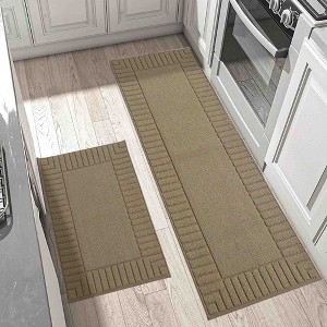 BAGOKIE Non-Slip Kitchen Mat Set of 2 - 1 of 4