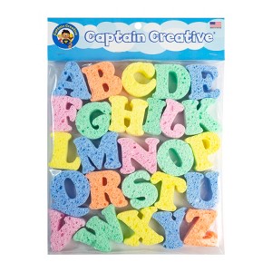 Captain Creative Super Sponges, 2", Uppercase Alphabet, 26 Pieces - 1 of 1