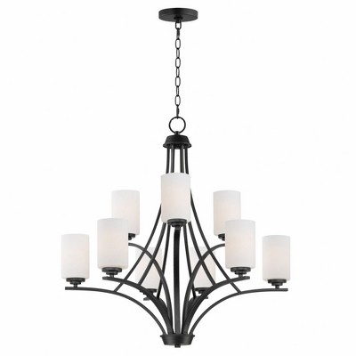 Maxim Lighting Deven 9 - Light Chandelier in  Black