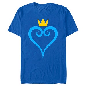 Men's Kingdom Hearts 1 Blue Heart T-Shirt - 1 of 4