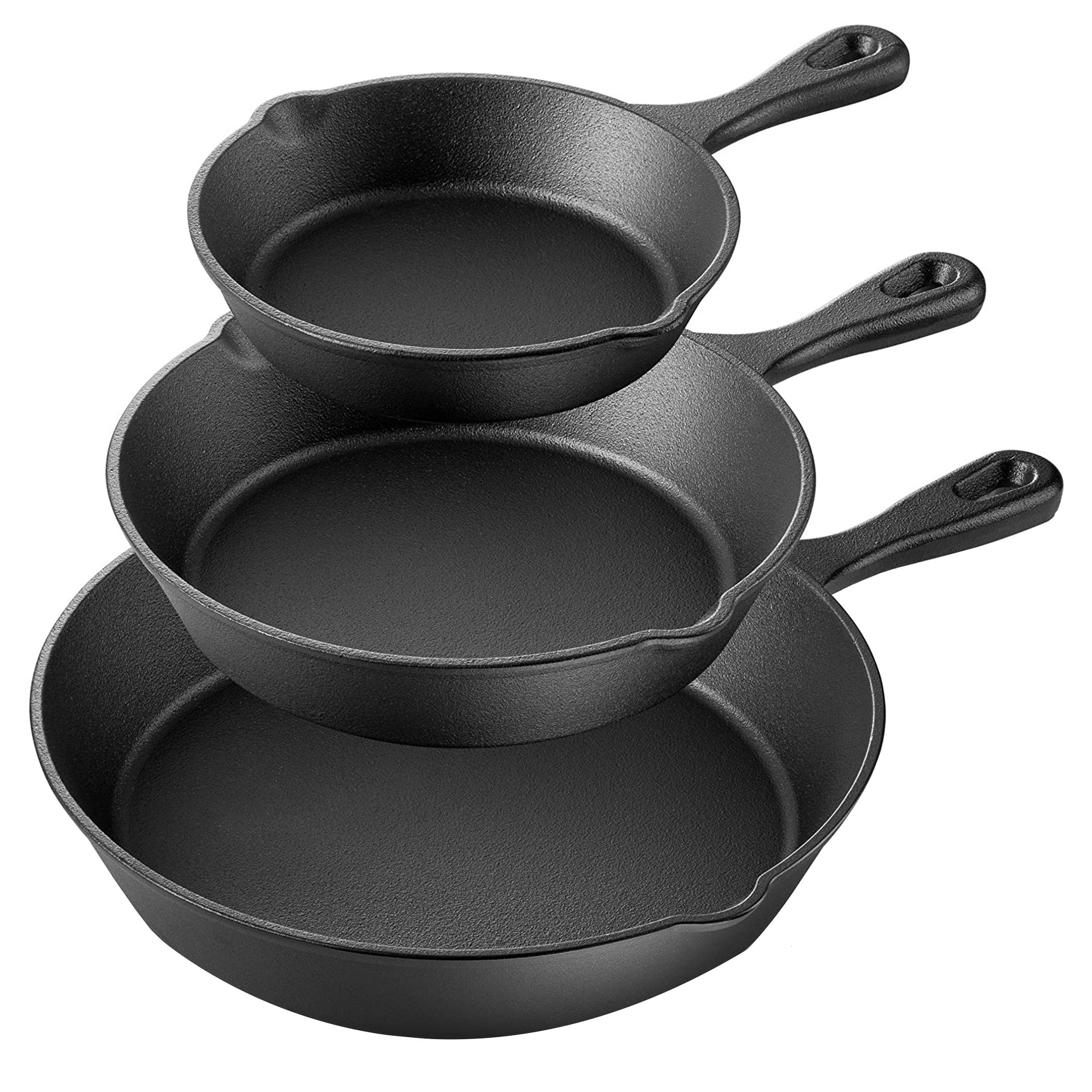 3 Piece Cast Iron Skillet Set