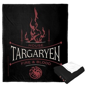 Warner Bros. Game Of Thrones House Of Fire And Blood Silk Touch Throw Blanket 50x60 Inches - 1 of 4