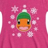Girls' - Pokémon - Charmander Snowflakes Fit & Flair Cap Sleeve Dress - 2 of 3