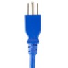 Monoprice Power Cable / Cord - 6 Feet - Blue | 18AWG 3 Conductor PC Power Connector Socket 10A (NEMA 5-15P to IEC 60320 C13) - 3 of 4