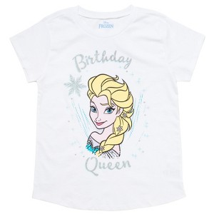 Disney Minnie Mouse Princess The Little Mermaid Moana Lilo & Stitch Frozen Birthday Girls T-Shirt Kid to Big Kid - 1 of 4