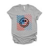 Simply Sage Market S.W.Smiley Checkered Patriotic Smiley Face Short Sleeve Tee - 2 of 4