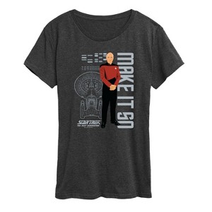 Women's - Star Trek - Picard Make It So Short Sleeve Graphic T-Shirt - 1 of 4