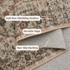 Vintage Area Rug Non Slip & Machine Washable boho Printed Farmhouse Large Room Carpet for Living Room, Bedroom Home Office Decor - 3 of 4