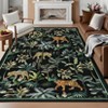 Modern Washable Area Rug for Living Room, Animal Print Floor Rug with Non Slip Backing, Low Pile Stain Resistant Carpet - 2 of 4