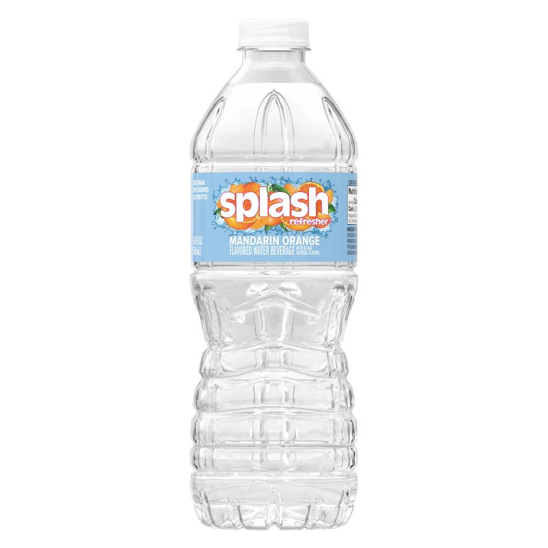 Splash Refresher Mandarin Orange Water Beverage - 24pk/0.5L Bottles, 4 of 9