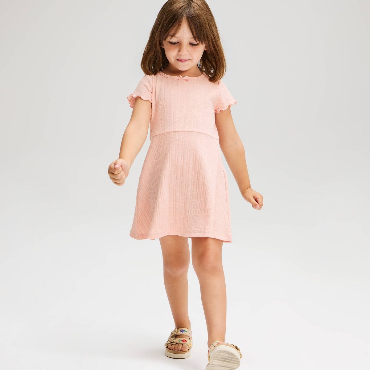 Toddler Girls' Solid Ribbed Dress - Cat & Jack™