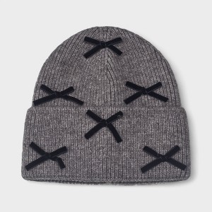A Little Obsessed Women's Multi Bow Knit Beanie - Soft, Cozy Winter Hat with Bow Accents - 1 of 3