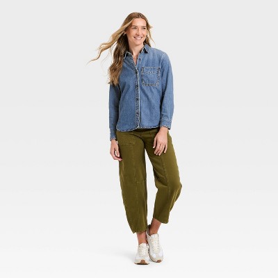 Women's Relaxed Denim Shirt - Universal Thread