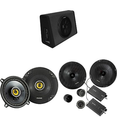 Kicker 11PT250 Powered Sub Enclosure & 46CSS674 6.75" Component, 46CSC54 5.25" Bundle