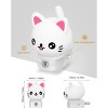YANSUN 2-Pack 0.5W Plug-In Light Sensor Cat Design Night Lights, RGB Gradient & 3000K White Light, Button Color Adjustment, US Plug - 4 of 4