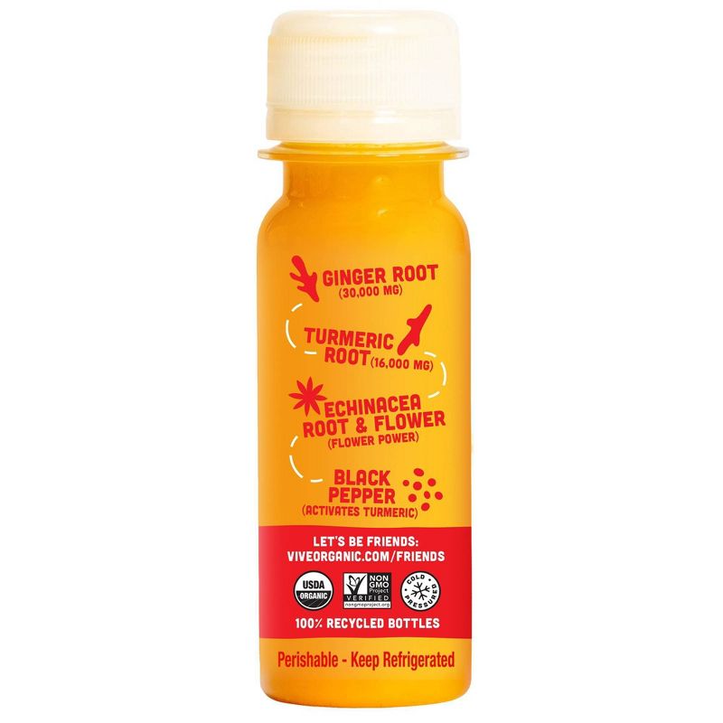 Vive Organic Immunity Boost  Original Ginger &#38; Turmeric Wellness Shot - 2 fl oz, 5 of 12