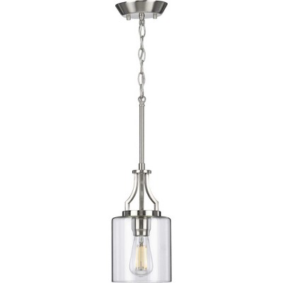 Lassiter Brushed Nickel Clear Glass Mini-Pendant Light