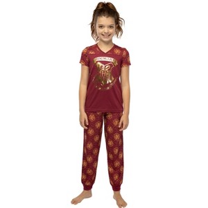 Harry Potter S/S Hogwarts Jogger PJ Pajamas Set - 1 of 4