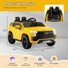 Costway 12V Kids Ride On Car Chevrolet Tahoe Electric Truck SUV Remote w/ Light & Music - 3 of 4