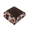 50"x60" Printed Fur to Faux Shearling Textured Throw Blanket - Sutton Home Fashions - 2 of 4
