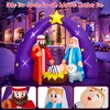 FUN LITTLE TOYS 8FT 2025 Nativity Scene Christmas Inflatable with LED Lights for Outdoor Yard Decoration - 4 of 4