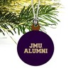 James Madison University Alumni Mini Small Tiny Wood Christmas Tree Holiday Ornament - 3 of 4
