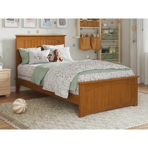 AFI Furnishings Nantucket Twin Foundation Bed with Matching Footboard in Light Toffee - 1 of 4