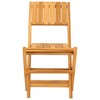 vidaXL Folding Patio Chairs 2 pcs 18.5"x24"x35.4" Solid Wood Teak - 4 of 4
