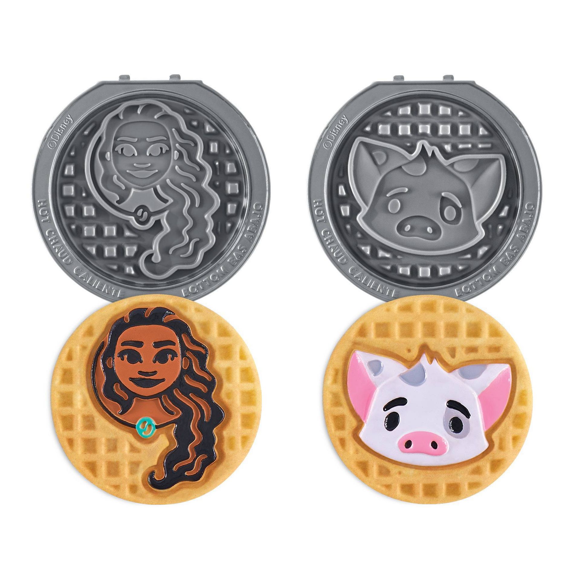Disney Dash 2pk Moana & Pua Removable Plate for the MultiMaker Mini Maker System