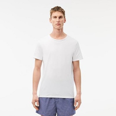 Lacoste Men's 3-Pack Crew neck Regular Fit Undershirts
