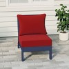 WestinTrends  Avalon Outdoor HDPE Deep Seating Modular Armless Patio Chair with Patio Cushions - 2 of 4