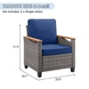 Buenhomino Outdoor PE Wicker Furniture Set – Modular Chairs, Sofas, Ottomans & Tables with All-Weather Cushions for Patio, Garden, Deck & Porch - 4 of 4
