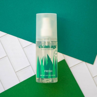 Clean Age Fresh AHA Deodorant + Body Spray for Teens - 4 fl oz