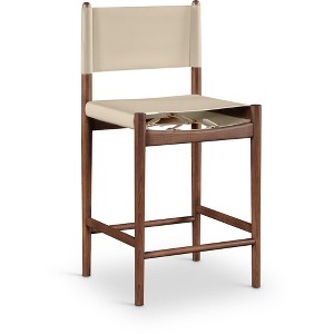 Meridian Furniture,Rawlins Vegan Leather Upholstered Counter Stool - 1 of 4