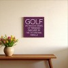 Slickblue Funny Golf Quote Wood Sign – Tragedies and Miracles – 7x7 Rustic Wall or Shelf Decor, Color Options - 2 of 3