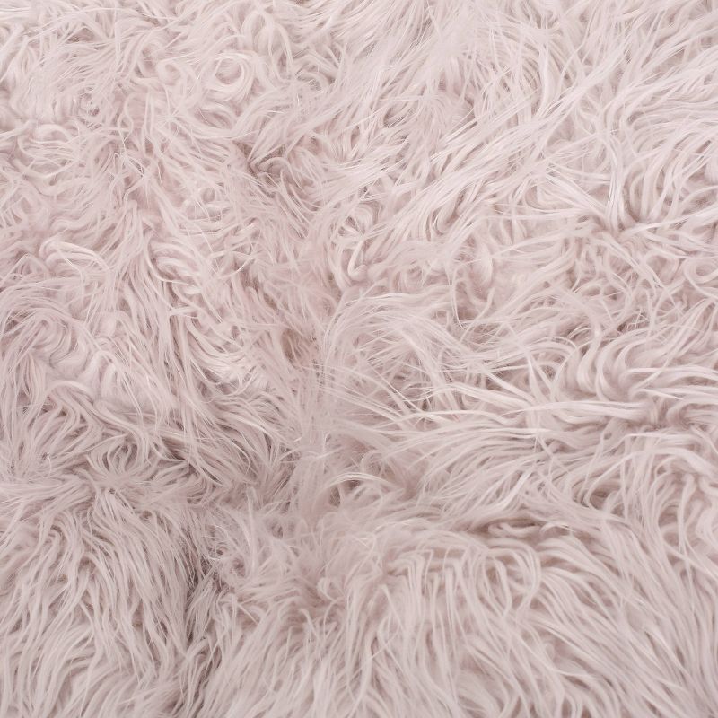 34" Mosier Modern Glam Faux Fur Bean Bag - Christopher Knight Home, 4 of 8