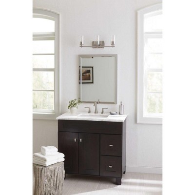 Adley Black Steel Wall Sconce with Clear Glass Shade