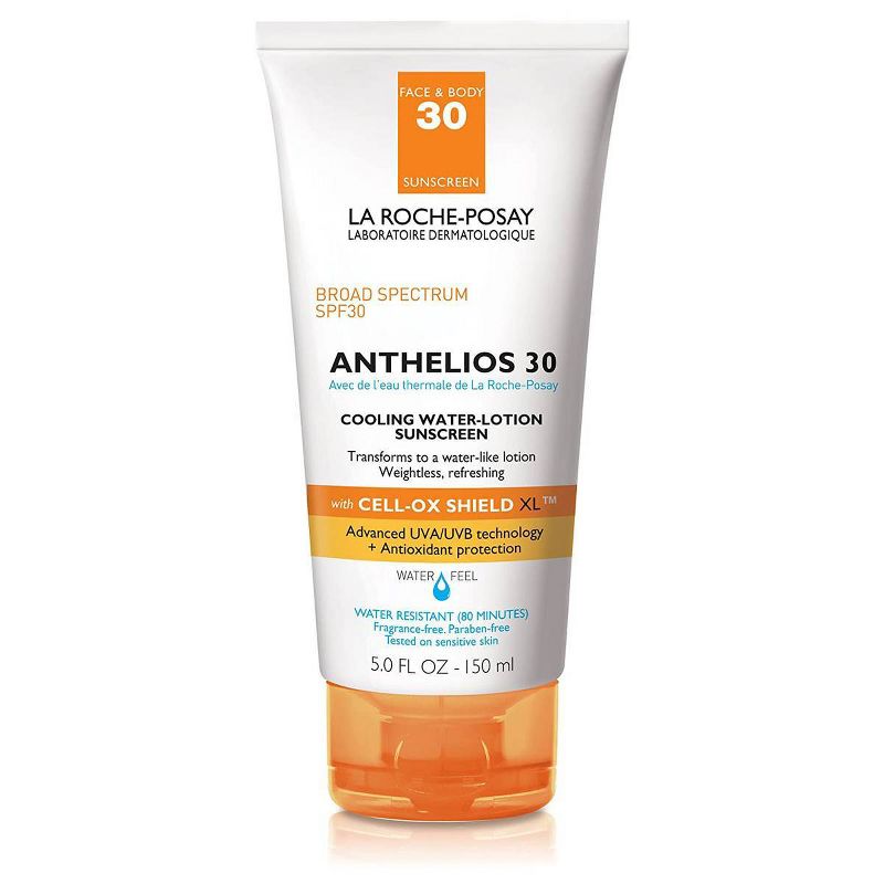La Roche-Posay Anthelios Cooling Water-Lotion Face and Body Sunscreen SPF 30 - 5.0oz, 1 of 9