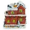 Northlight Two Story Snowy House with Garland and Wreaths Christmas Village Decoration - 4" - 4 of 4