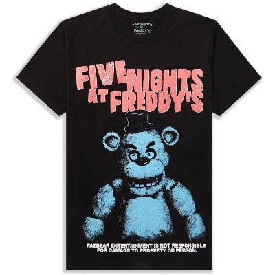 Five Nights at Freddy's Men's Freddy Fazbear Entertainment Adult T-Shirt